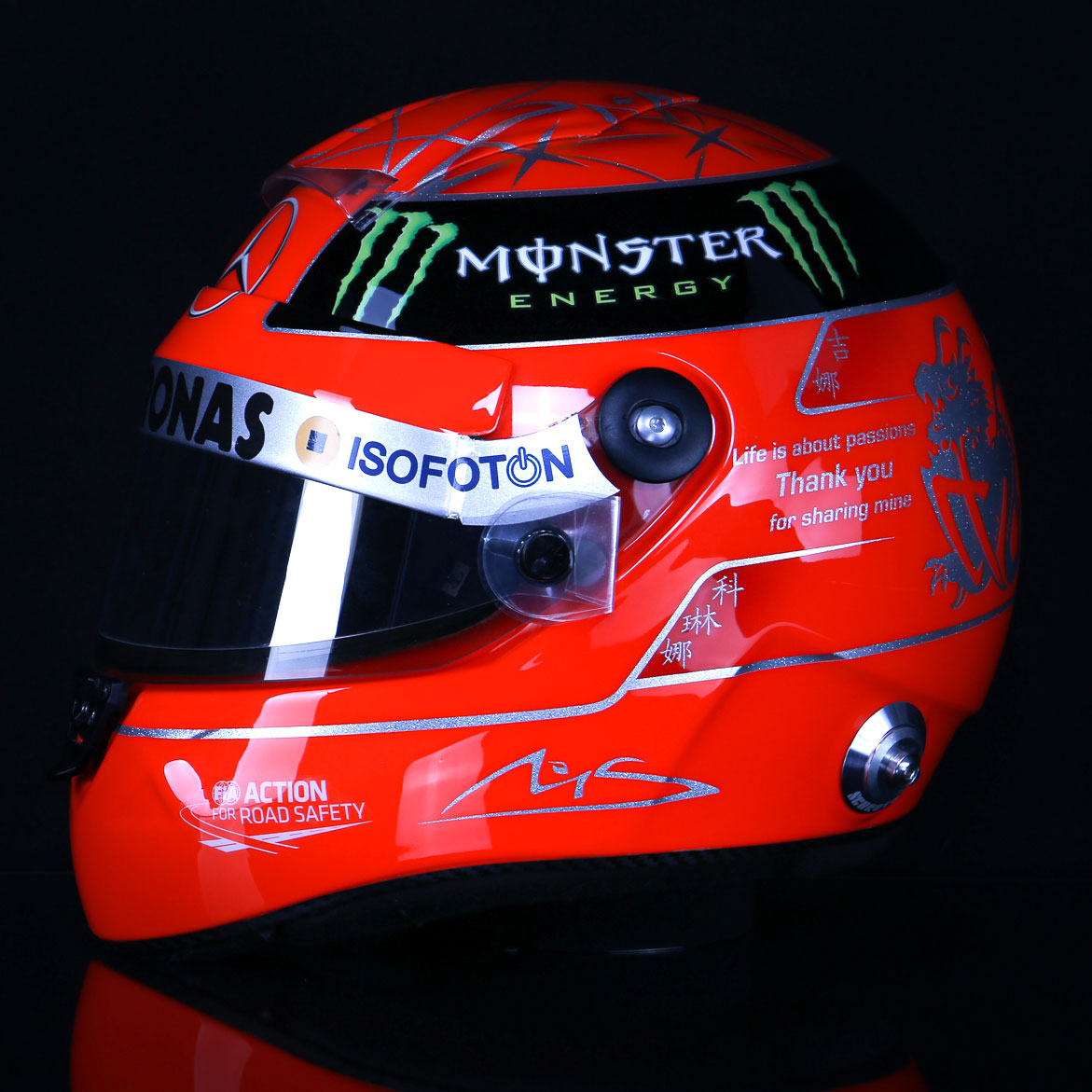 Michael Schumacher Replika Helm 1:1 Final 2012